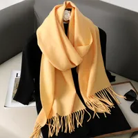Women's Elegant Solid Color Imitation Cashmere Scarf sku image 53