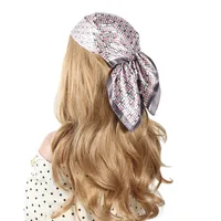 Women's Retro Letter Polyester Silk Scarf main image 2