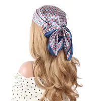 Women's Retro Letter Polyester Silk Scarf main image 4