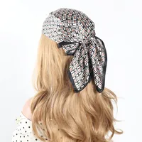 Women's Retro Letter Polyester Silk Scarf sku image 4