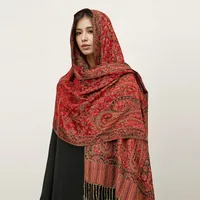 Women's Elegant Geometric Cotton Acrylic Shawl main image 1