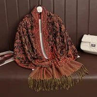 Women's Elegant Geometric Cotton Acrylic Shawl main image 5