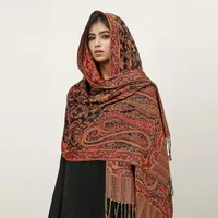 Women's Elegant Geometric Cotton Acrylic Shawl sku image 4