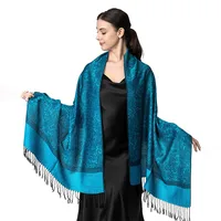 Women's Elegant Classic Style Solid Color Cotton Shawl sku image 1