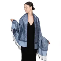 Women's Elegant Classic Style Solid Color Cotton Shawl sku image 2