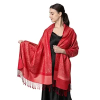 Women's Elegant Classic Style Solid Color Cotton Shawl sku image 6