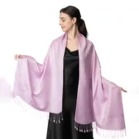 Women's Elegant Classic Style Solid Color Cotton Shawl sku image 10