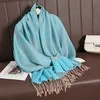 Women's Elegant Classic Style Solid Color Cotton Shawl sku image 14