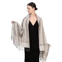 Women's Elegant Classic Style Solid Color Cotton Shawl sku image 20