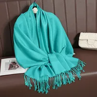 Women's Elegant Classic Style Solid Color Cotton Shawl sku image 36