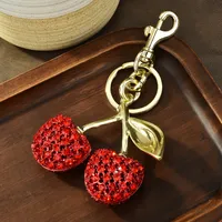 Modern Style Sweet Cherry Alloy Women's Bag Pendant Keychain sku image 4