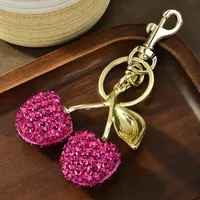 Modern Style Sweet Cherry Alloy Women's Bag Pendant Keychain sku image 5