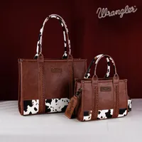Women's Medium Pu Leather Cow Pattern Solid Color Streetwear Sewing Thread Square Zipper Handbag main image 1