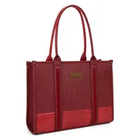 Women's Medium Pu Leather Cow Pattern Solid Color Streetwear Sewing Thread Square Zipper Handbag sku image 14