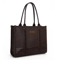 Women's Medium Pu Leather Cow Pattern Solid Color Streetwear Sewing Thread Square Zipper Handbag sku image 16