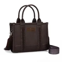 Women's Medium Pu Leather Cow Pattern Solid Color Streetwear Sewing Thread Square Zipper Handbag sku image 6