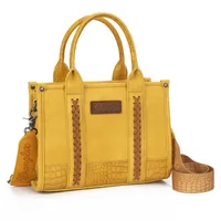 Women's Medium Pu Leather Cow Pattern Solid Color Streetwear Sewing Thread Square Zipper Handbag sku image 8