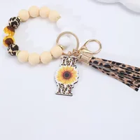 Lady Sweet Sunflower Color Block Silica Gel Mother'S Day Women's Bag Pendant Keychain sku image 2