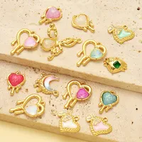 Simple Style Moon Heart Shape Butterfly 304 Stainless Steel Plating DIY Jewelry Accessories main image 2