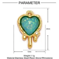 Simple Style Moon Heart Shape Butterfly 304 Stainless Steel Plating DIY Jewelry Accessories sku image 6