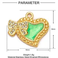 Simple Style Moon Heart Shape Butterfly 304 Stainless Steel Plating DIY Jewelry Accessories sku image 9