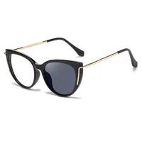 Modern Style Classic Style Geometric Pc Cat Eye Discoloration Full Frame Glasses main image 4