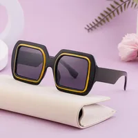 Vacation Modern Style Geometric Pc Square Full Frame Glasses main image 1
