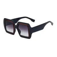 Vacation Modern Style Geometric Pc Square Full Frame Glasses main image 5