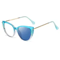 Modern Style Classic Style Geometric Pc Cat Eye Discoloration Full Frame Glasses sku image 3