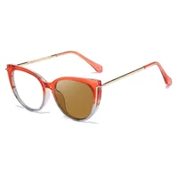 Modern Style Classic Style Geometric Pc Cat Eye Discoloration Full Frame Glasses sku image 1