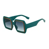 Vacation Modern Style Geometric Pc Square Full Frame Glasses sku image 5