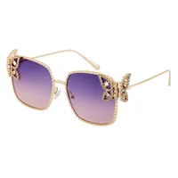 Elegant Hawaiian Vacation Butterfly Pc Square Full Frame Glasses sku image 5