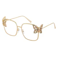 Elegant Hawaiian Vacation Butterfly Pc Square Full Frame Glasses sku image 7