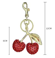 Modern Style Sweet Cherry Alloy Women's Bag Pendant Keychain main image 2