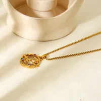 Modern Style Sun Star Moon Titanium Steel Plating 18K Gold Plated Women's Pendant Necklace main image 3