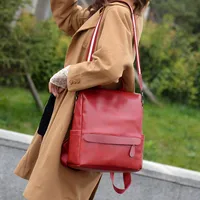 Waterproof Anti-theft Solid Color Casual Women's Backpack main image 3
