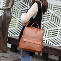 Waterproof Anti-theft Solid Color Casual Women's Backpack main image 5