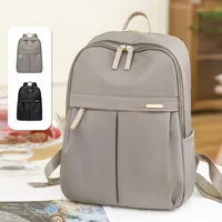 Waterproof Solid Color Casual Women's Backpack main image 1