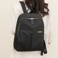 Waterproof Solid Color Casual Women's Backpack main image 4