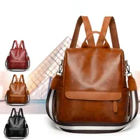 Waterproof Anti-theft Solid Color Casual Women's Backpack main image 1