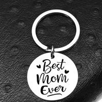 Modern Style Letter Heart Shape 201 Stainless Steel Mother'S Day Unisex Keychain main image 1