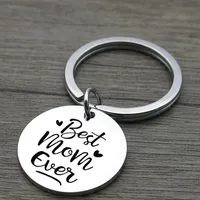 Modern Style Letter Heart Shape 201 Stainless Steel Mother'S Day Unisex Keychain main image 5