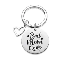 Modern Style Letter Heart Shape 201 Stainless Steel Mother'S Day Unisex Keychain main image 4