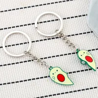 Cartoon Style Cute Heart Shape Avocado Alloy Valentine'S Day Unisex Bag Pendant Keychain main image 3