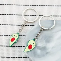 Cartoon Style Cute Heart Shape Avocado Alloy Valentine'S Day Unisex Bag Pendant Keychain main image 4