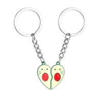 Cartoon Style Cute Heart Shape Avocado Alloy Valentine'S Day Unisex Bag Pendant Keychain sku image 1