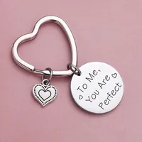 Simple Style Letter Heart Shape 201 Stainless Steel Valentine'S Day Unisex Keychain main image 1