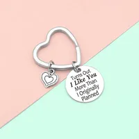 Simple Style Letter Heart Shape 201 Stainless Steel Valentine'S Day Unisex Keychain main image 2