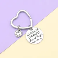 Simple Style Letter Heart Shape 201 Stainless Steel Valentine'S Day Unisex Keychain main image 4