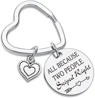 Simple Style Letter Heart Shape 201 Stainless Steel Valentine'S Day Unisex Keychain sku image 2